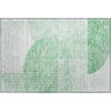 Piper Looms Mayfield Modern AMF678 Green Machine Washable Area Rug Scatter Main Image
