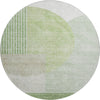 Piper Looms Mayfield Modern AMF678 Olive Machine Washable Area Rug Round Main Image