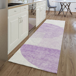 Piper Looms Mayfield Modern AMF678 Purple Machine Washable Area Rug Runner Lifestyle Image Feature