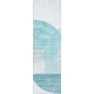 Piper Looms Mayfield Modern AMF678 Teal Machine Washable Area Rug Runner Main Image