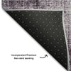 Piper Looms Mayfield Geometric AMF679 Eggplant Machine Washable Area Rug Backing Image