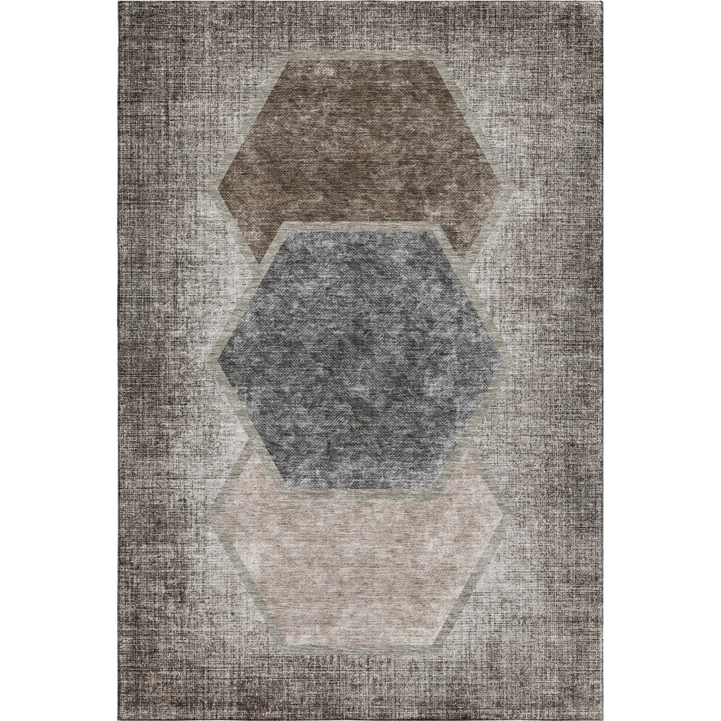 Piper Looms Mayfield Geometric AMF679 Fudge Machine Washable Area Rug main image
