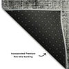 Piper Looms Mayfield Geometric AMF679 Gray Machine Washable Area Rug Backing Image