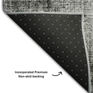 Piper Looms Mayfield Geometric AMF679 Gray Machine Washable Area Rug Backing Image