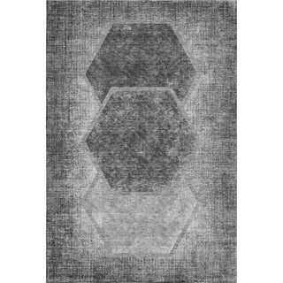 Piper Looms Mayfield Geometric AMF679 Gray Machine Washable Area Rug main image