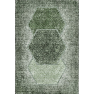 Piper Looms Mayfield Geometric AMF679 Olive Machine Washable Area Rug main image