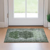 Piper Looms Mayfield Geometric AMF679 Olive Machine Washable Area Rug Scatter Lifestyle Image Feature