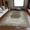 Piper Looms Mayfield Geometric AMF679 Taupe Machine Washable Area Rug Lifestyle Image Feature