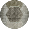 Piper Looms Mayfield Geometric AMF679 Taupe Machine Washable Area Rug Round Main Image