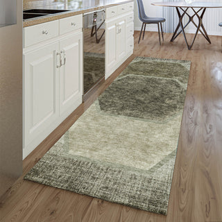 Piper Looms Mayfield Geometric AMF679 Taupe Machine Washable Area Rug Runner Lifestyle Image Feature