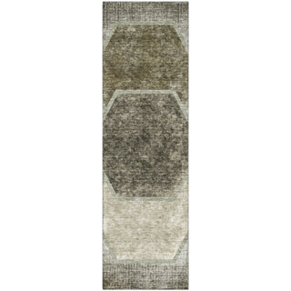 Piper Looms Mayfield Geometric AMF679 Taupe Machine Washable Area Rug Runner Main Image