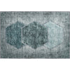 Piper Looms Mayfield Geometric AMF679 Teal Machine Washable Area Rug Scatter Main Image