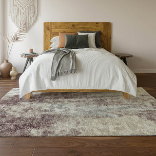 Piper Looms Mayfield Soft Abstract AMF68 Plum Machine Washable Area Rug Lifestyle Image Feature