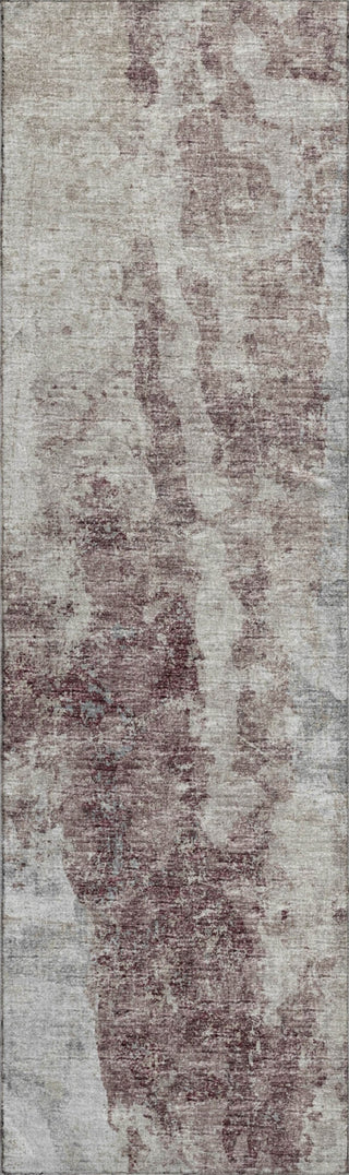 Piper Looms Mayfield Soft Abstract AMF68 Plum Machine Washable Area Rug Runner Main Image