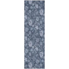 Piper Looms Mayfield Floral AMF680 Blue Machine Washable Area Rug Runner Main Image