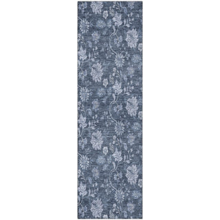 Piper Looms Mayfield Floral AMF680 Blue Machine Washable Area Rug Runner Main Image
