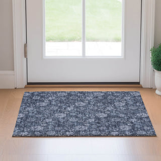 Piper Looms Mayfield Floral AMF680 Blue Machine Washable Area Rug Scatter Lifestyle Image Feature