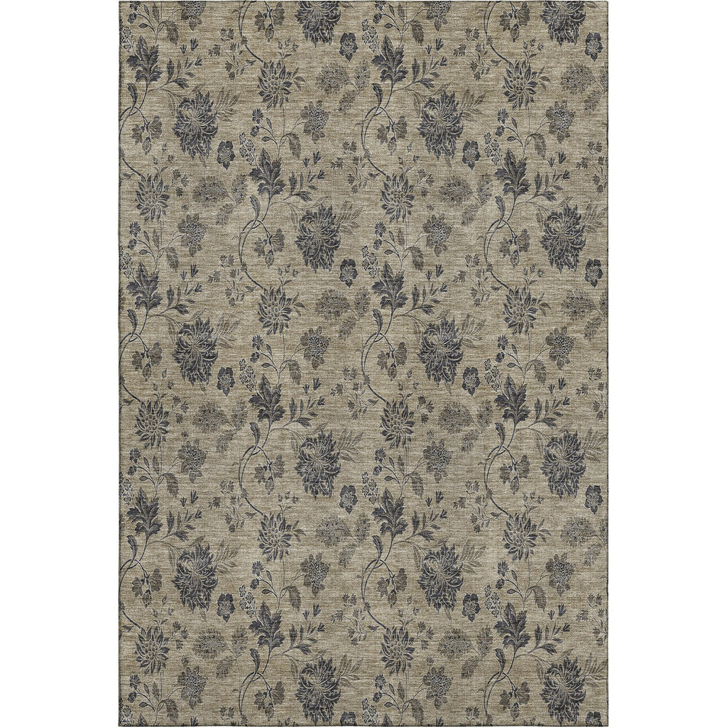 Piper Looms Mayfield Floral AMF680 Brown Machine Washable Area Rug main image