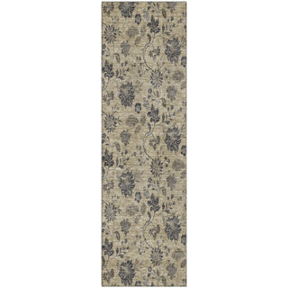Piper Looms Mayfield Floral AMF680 Brown Machine Washable Area Rug Runner Main Image
