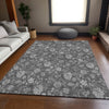 Piper Looms Mayfield Floral AMF680 Gray Machine Washable Area Rug Lifestyle Image Feature