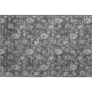 Piper Looms Mayfield Floral AMF680 Gray Machine Washable Area Rug Scatter Main Image