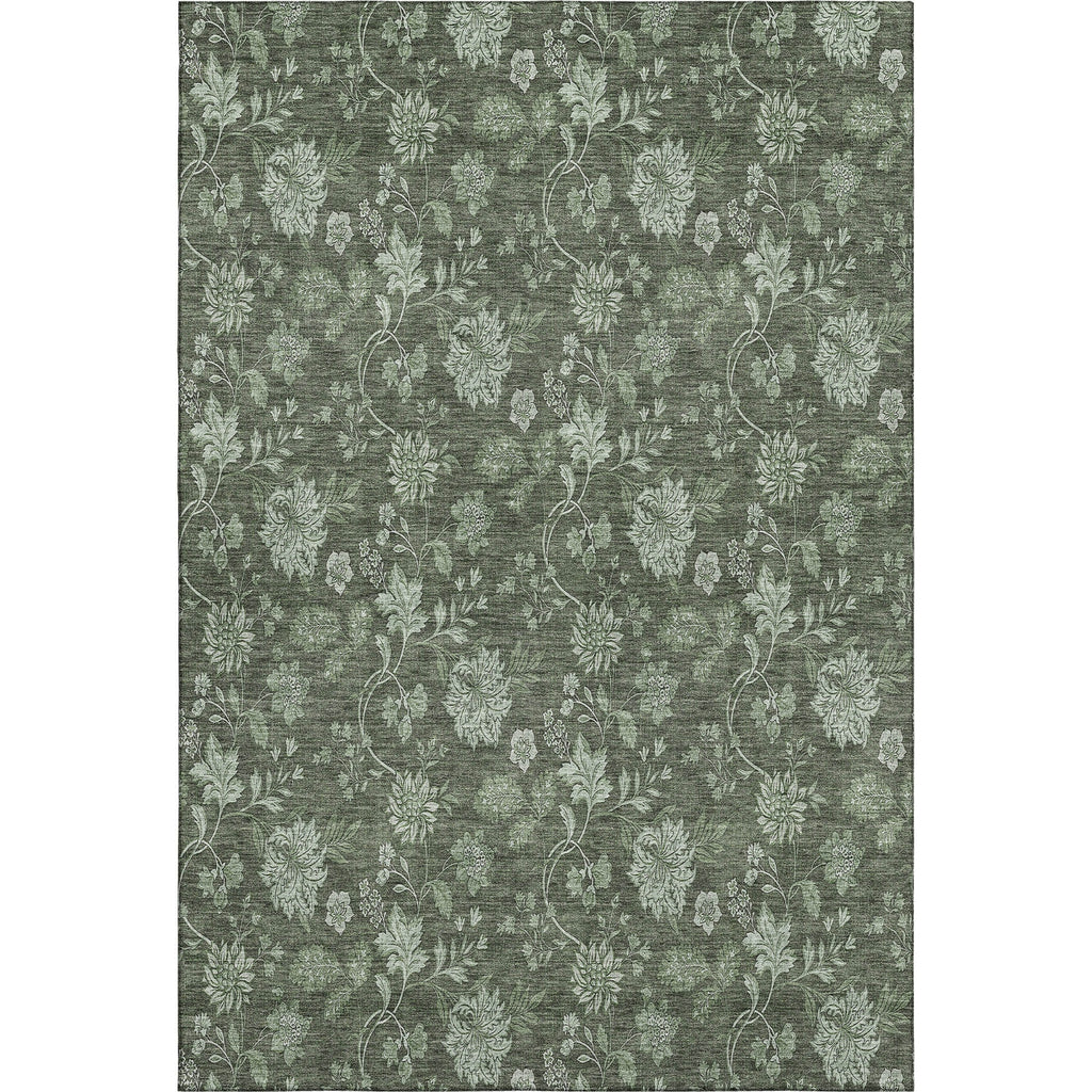 Piper Looms Mayfield Floral AMF680 Olive Machine Washable Area Rug main image