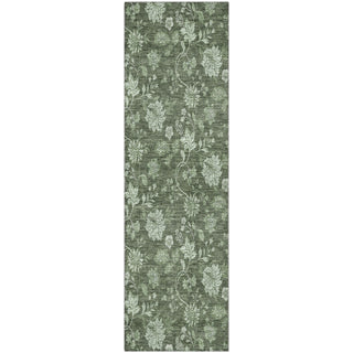 Piper Looms Mayfield Floral AMF680 Olive Machine Washable Area Rug Runner Main Image