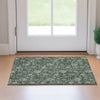 Piper Looms Mayfield Floral AMF680 Olive Machine Washable Area Rug Scatter Lifestyle Image Feature