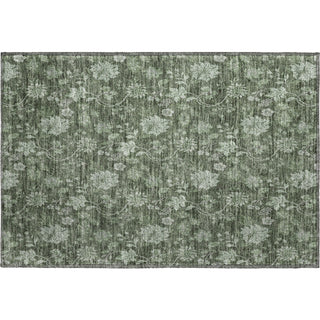 Piper Looms Mayfield Floral AMF680 Olive Machine Washable Area Rug Scatter Main Image