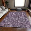 Piper Looms Mayfield Floral AMF680 Plum Machine Washable Area Rug Lifestyle Image Feature