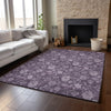 Piper Looms Mayfield Floral AMF680 Plum Machine Washable Area Rug Lifestyle Image Feature