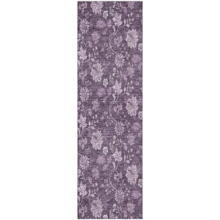 Piper Looms Mayfield Floral AMF680 Plum Machine Washable Area Rug Runner Main Image