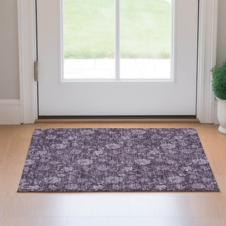 Piper Looms Mayfield Floral AMF680 Plum Machine Washable Area Rug Scatter Lifestyle Image Feature