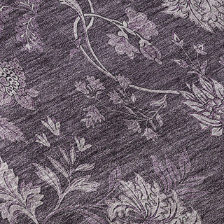 Piper Looms Mayfield Floral AMF680 Plum Machine Washable Area Rug Swatch Image
