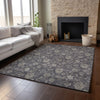 Piper Looms Mayfield Floral AMF680 Taupe Machine Washable Area Rug Lifestyle Image Feature