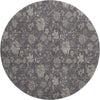 Piper Looms Mayfield Floral AMF680 Taupe Machine Washable Area Rug Round Main Image