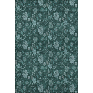 Piper Looms Mayfield Floral AMF680 Teal Machine Washable Area Rug main image