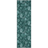 Piper Looms Mayfield Floral AMF680 Teal Machine Washable Area Rug Runner Main Image