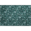 Piper Looms Mayfield Floral AMF680 Teal Machine Washable Area Rug Scatter Main Image