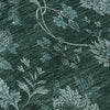 Piper Looms Mayfield Floral AMF680 Teal Machine Washable Area Rug Swatch Image