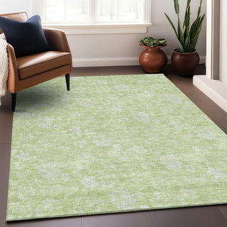 Piper Looms Mayfield Floral AMF681 Aloe Machine Washable Area Rug Lifestyle Image Feature
