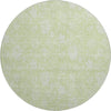 Piper Looms Mayfield Floral AMF681 Aloe Machine Washable Area Rug Round Main Image