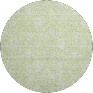 Piper Looms Mayfield Floral AMF681 Aloe Machine Washable Area Rug Round Main Image