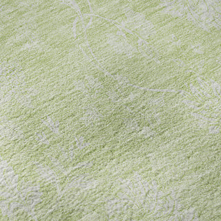 Piper Looms Mayfield Floral AMF681 Aloe Machine Washable Area Rug Swatch Image