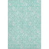 Piper Looms Mayfield Floral AMF681 Aqua Machine Washable Area Rug main image