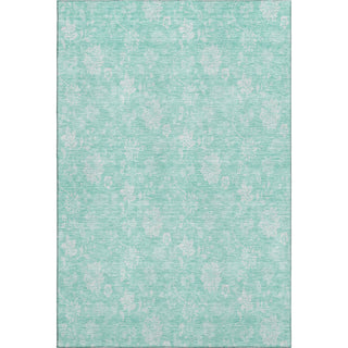 Piper Looms Mayfield Floral AMF681 Aqua Machine Washable Area Rug main image
