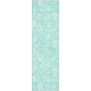 Piper Looms Mayfield Floral AMF681 Aqua Machine Washable Area Rug Runner Main Image