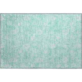 Piper Looms Mayfield Floral AMF681 Aqua Machine Washable Area Rug Scatter Main Image