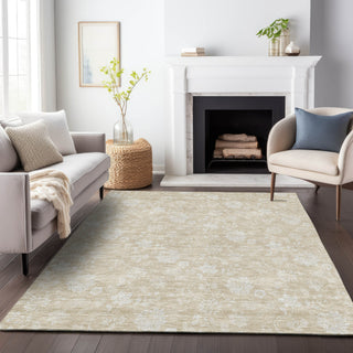 Piper Looms Mayfield Floral AMF681 Beige Machine Washable Area Rug Lifestyle Image Feature