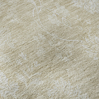 Piper Looms Mayfield Floral AMF681 Beige Machine Washable Area Rug Swatch Image
